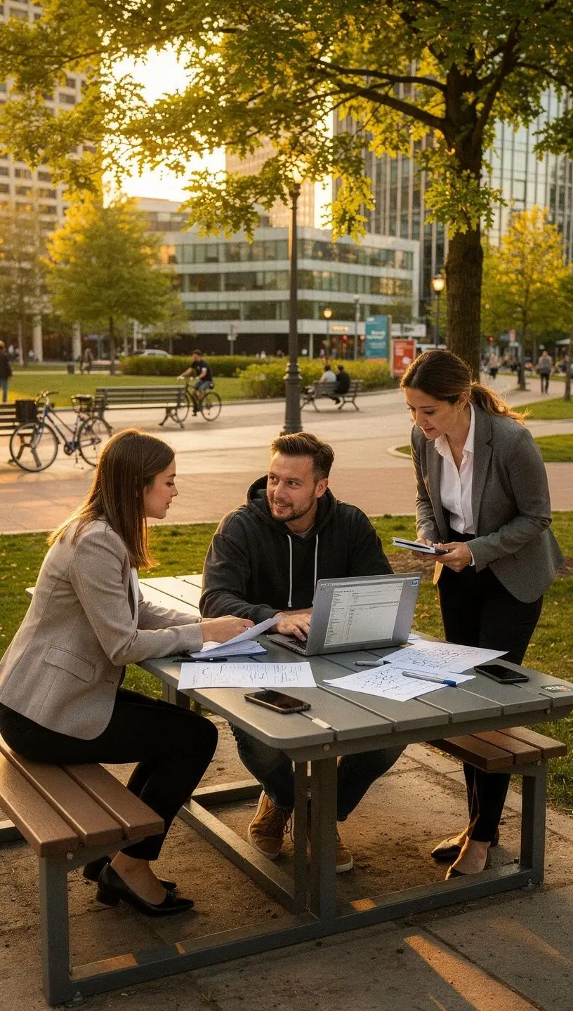 Инструктор, объясняющий концепции кибербезопасности на семинаре.